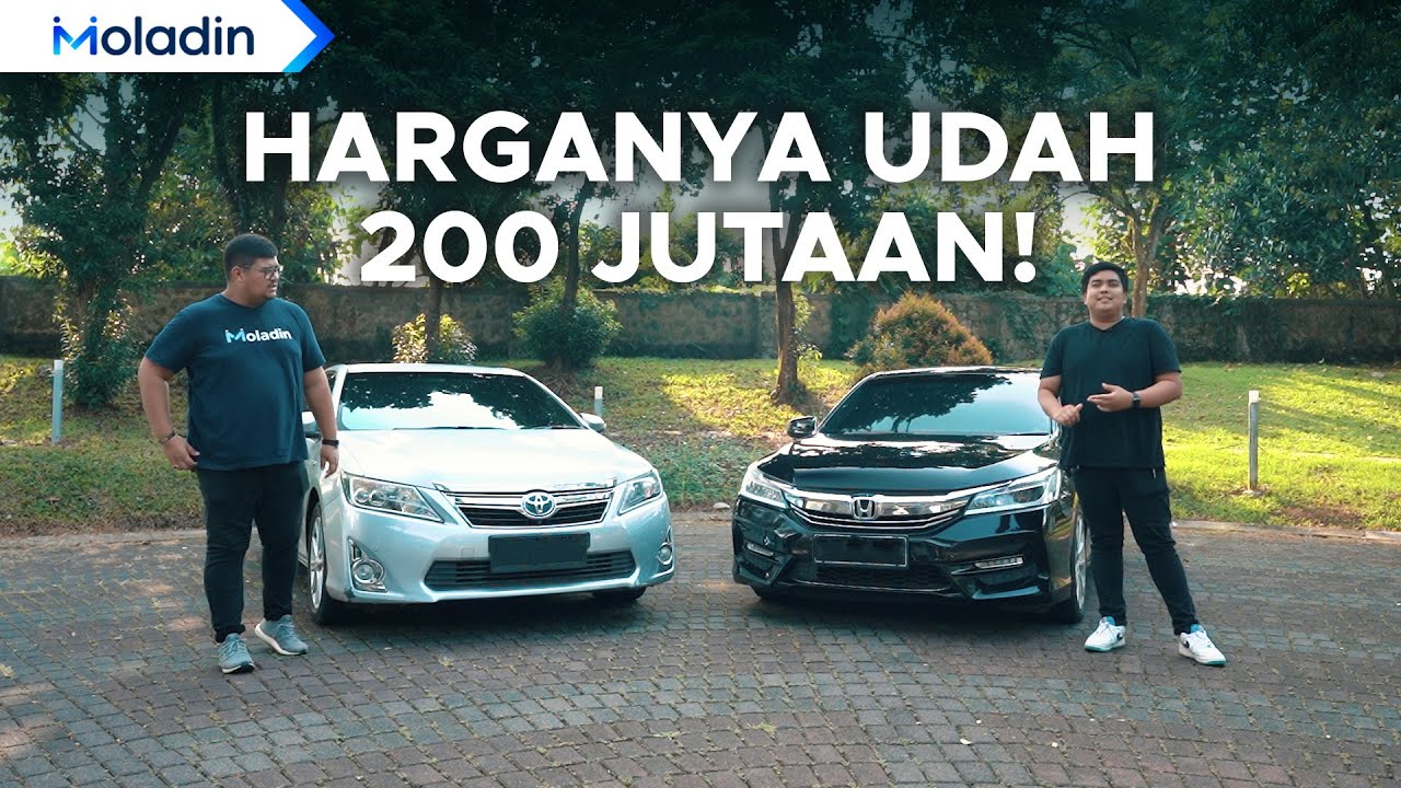 Review Komparasi Mobil Bekas! Toyota Camry Hybrid 2013 VS Honda Accord 2016 | Moladin