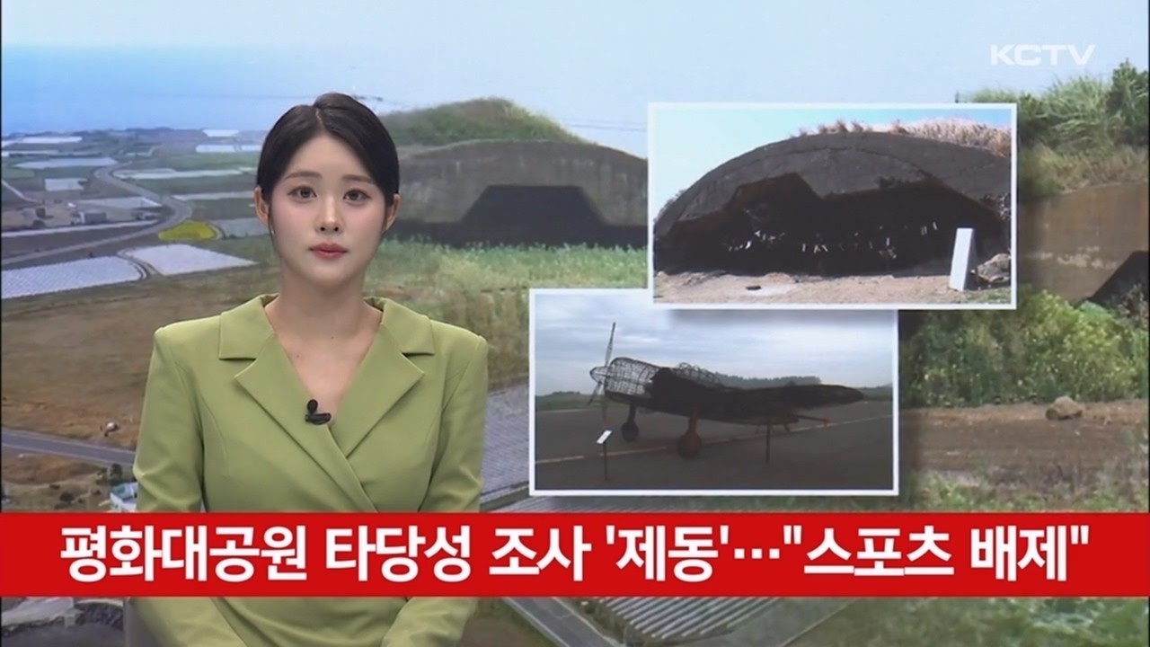평화대공원 타당성 조사 '제동'…