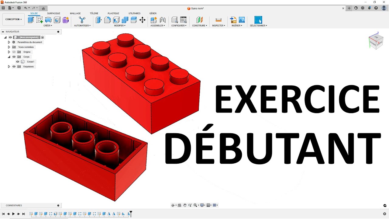 Fusion 360 - Exercice débutant