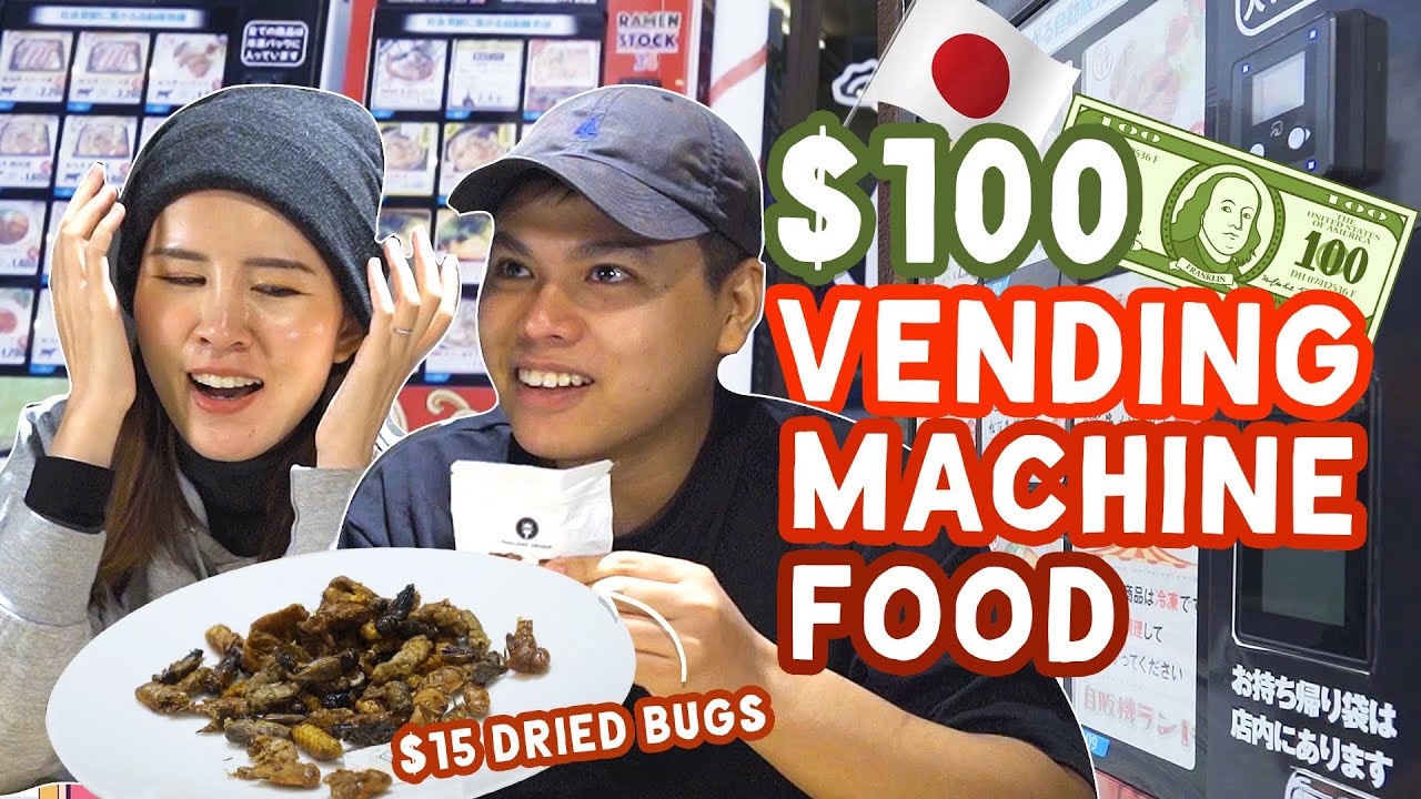 Trying $100 Worth Of Vending Machine Food! | Exploring Japan