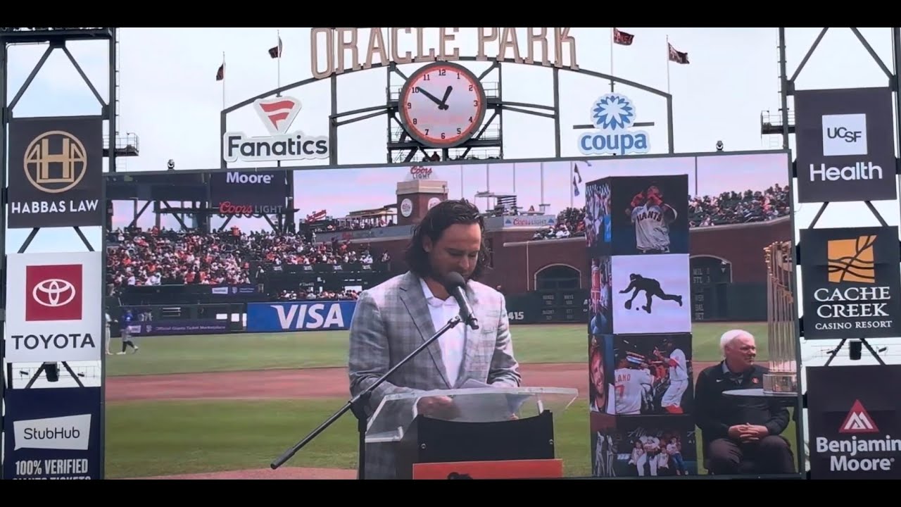 Brandon Crawford’s speech on Brandon Crawford Day at Oracle Park