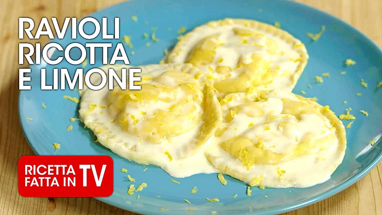 RAVIOLI RICOTTA E LIMONE di Benedetta Rossi 🍋 Ricetta TV Fatto in Casa per Voi