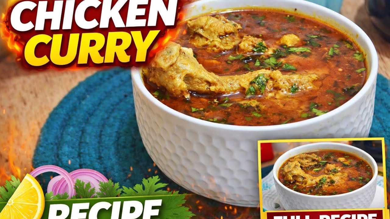 Easy Chicken Gravy Recipe | Homemade Chicken Curry #chickenrecipe #viralvideo #recipe #chicken