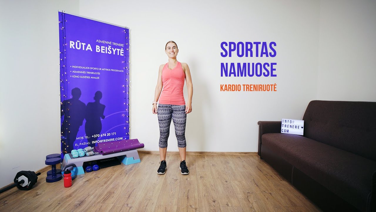 Namų treniruotė su Rūta - 2020 Rugpjūtis - 2 treniruotė - kardio
