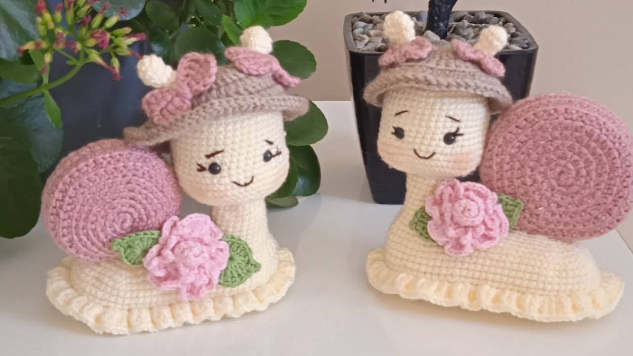 Amigurumi salyangoz 🐌 yapılışı (bölüm 1)