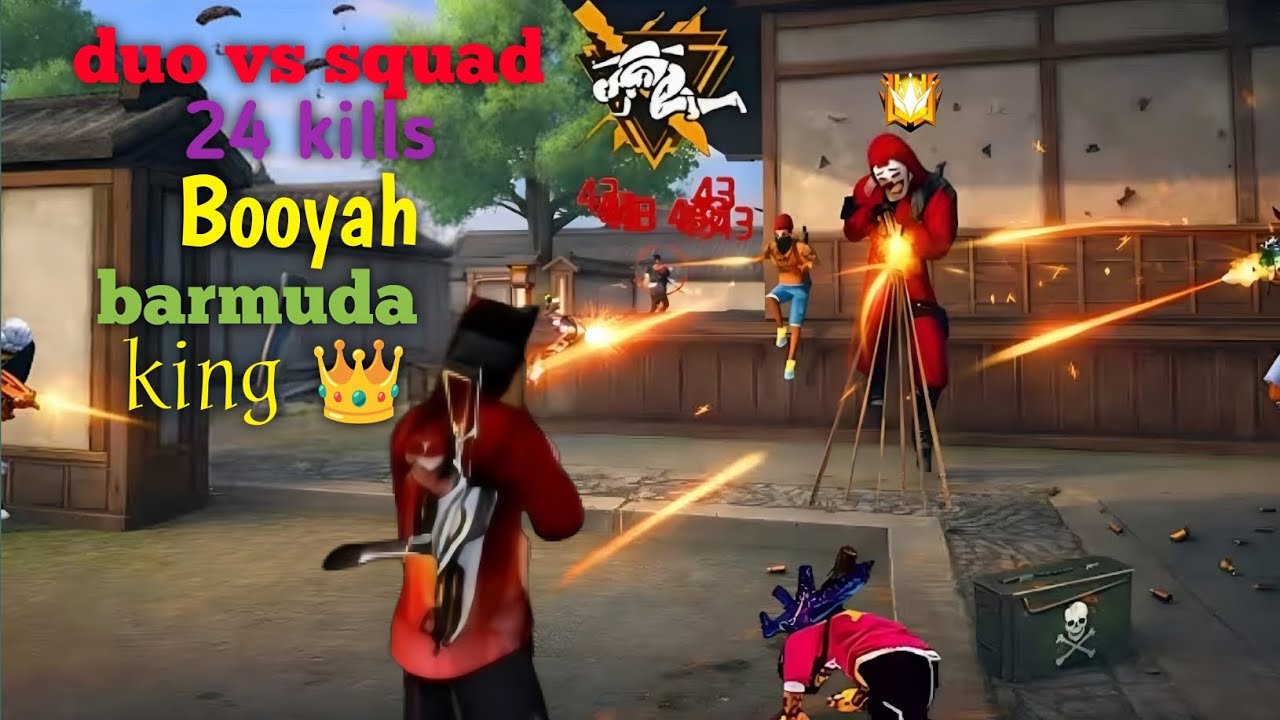 Duo vs squad br rank 24 kills Booyah high school king 👑. !!