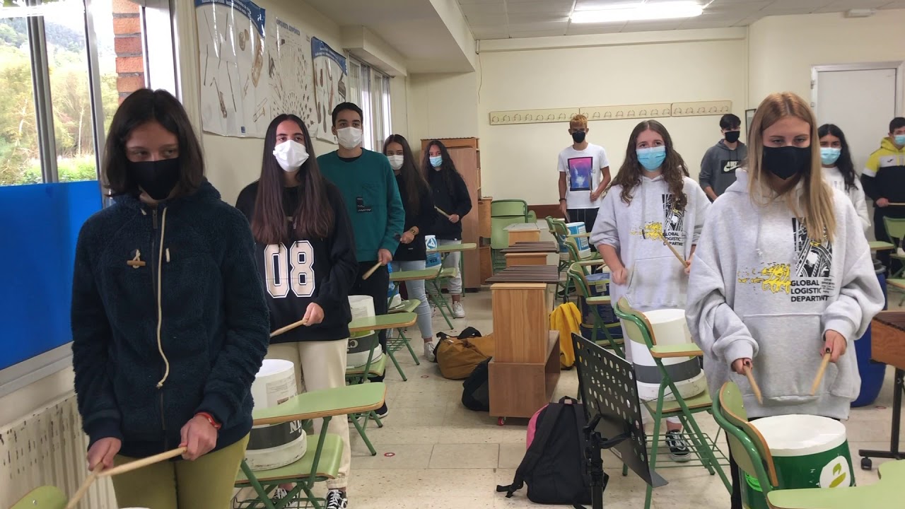 Ecopercusión no IES Plurilingüe A Paralaia, en colaboración con Concello de Moaña.