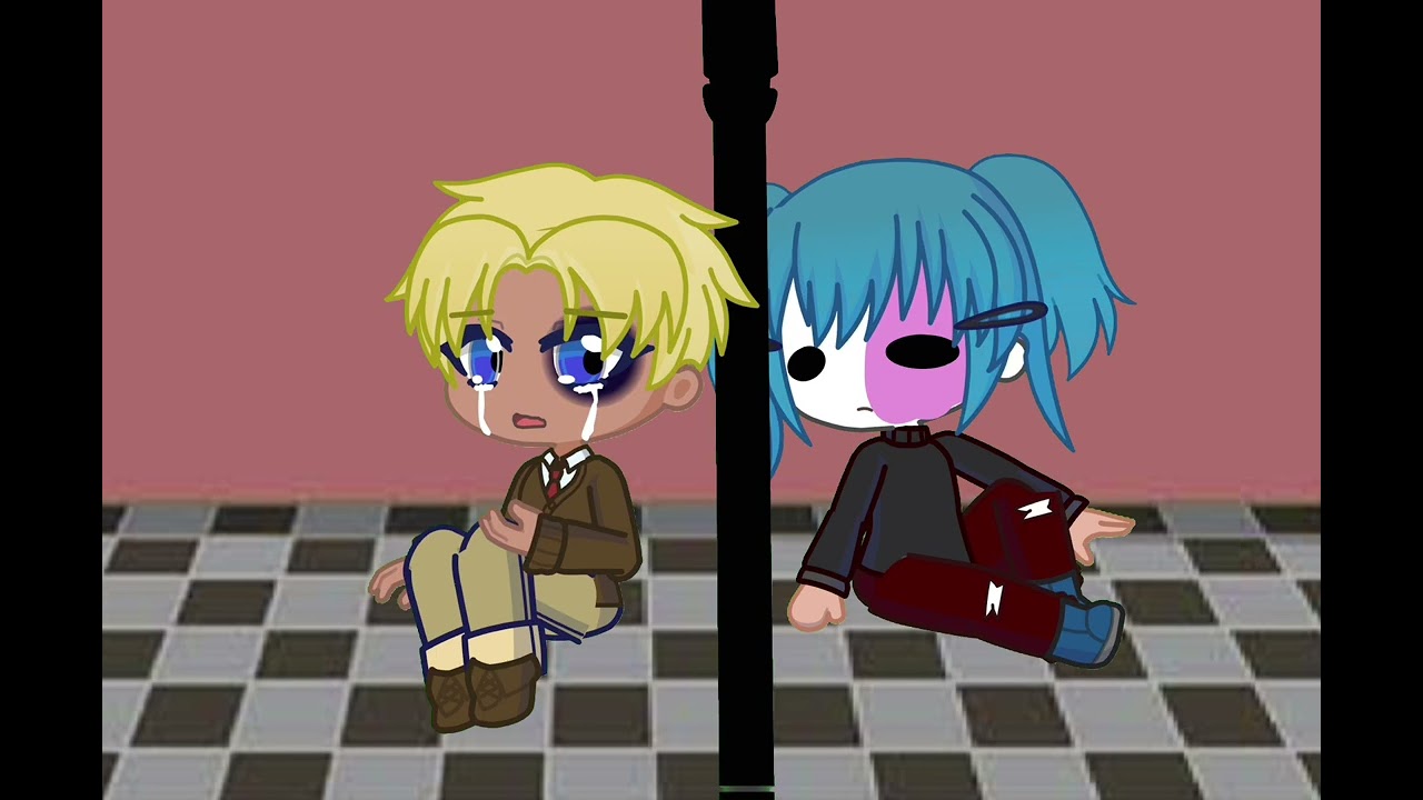 Sally face x Travis gacha bathroom scene