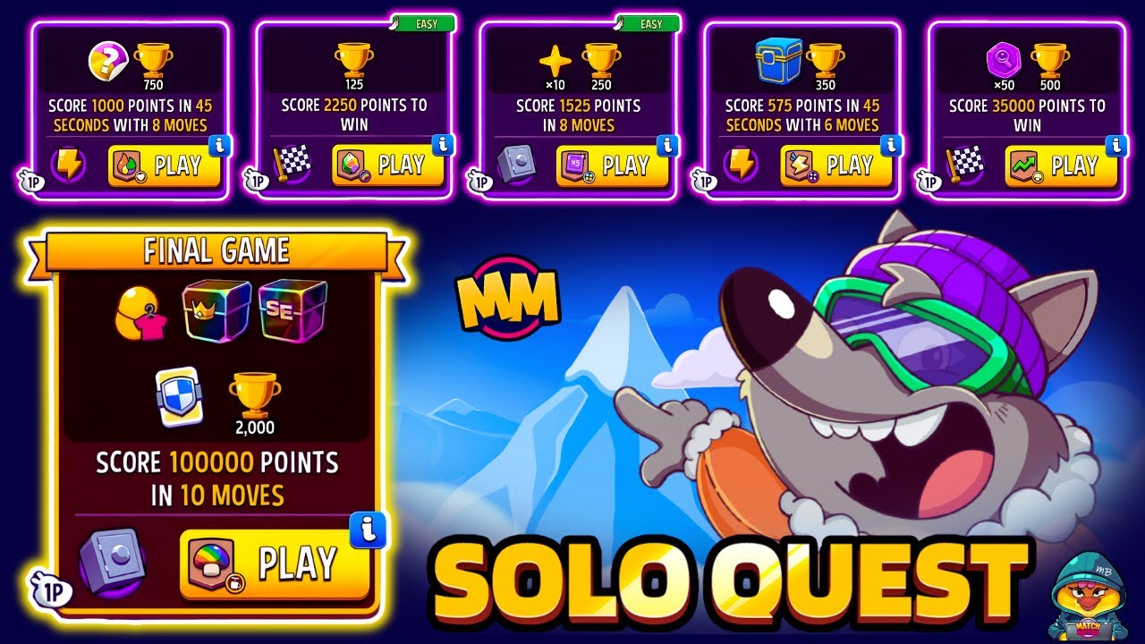 MOUNTAIN TRAIL FULL SOLO QUEST🔥 WIN x6 SOLO & CONQUER THE PEAK #matchmasters 