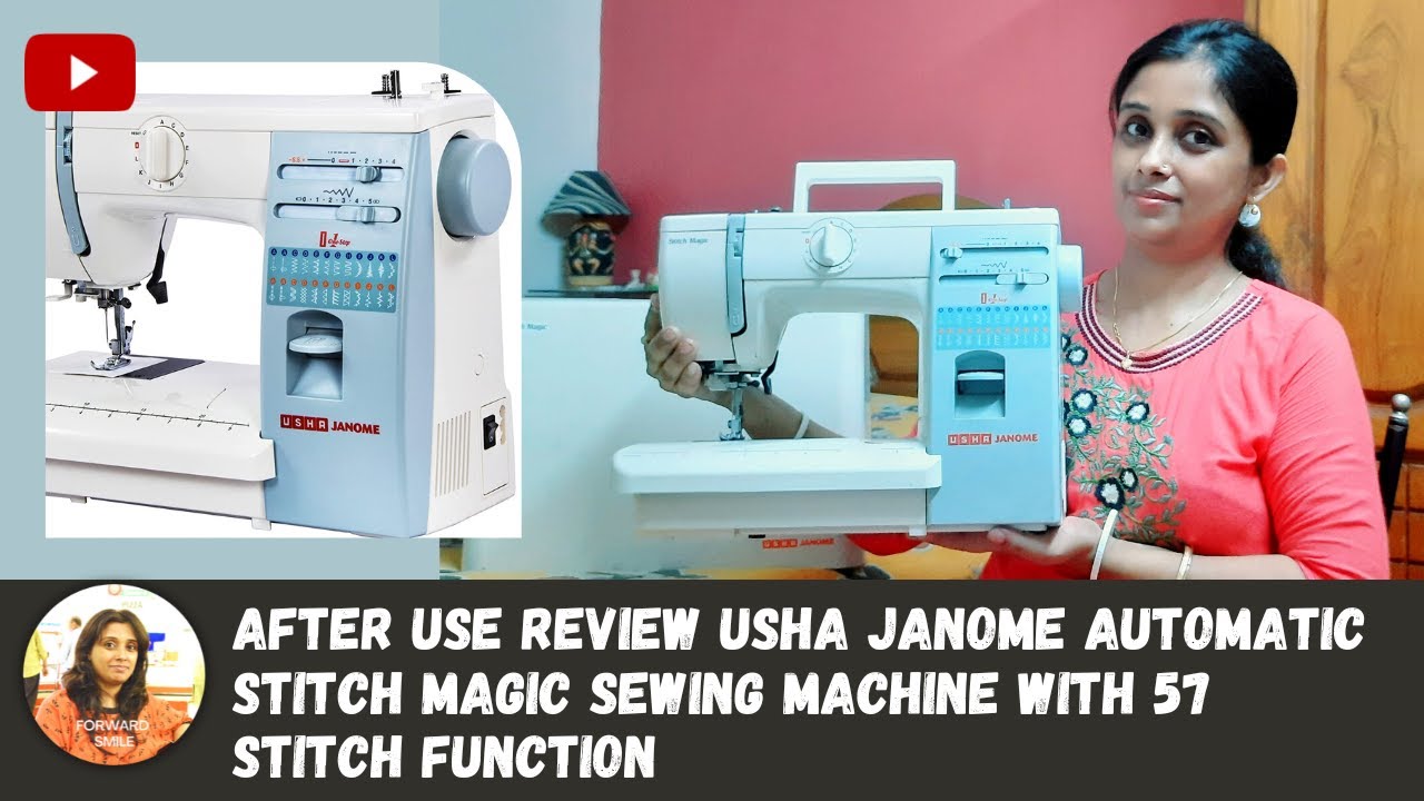 After use Review Usha Janome Stitch Magic Automatic Sewing Machine with 57 Stitch Function @usha