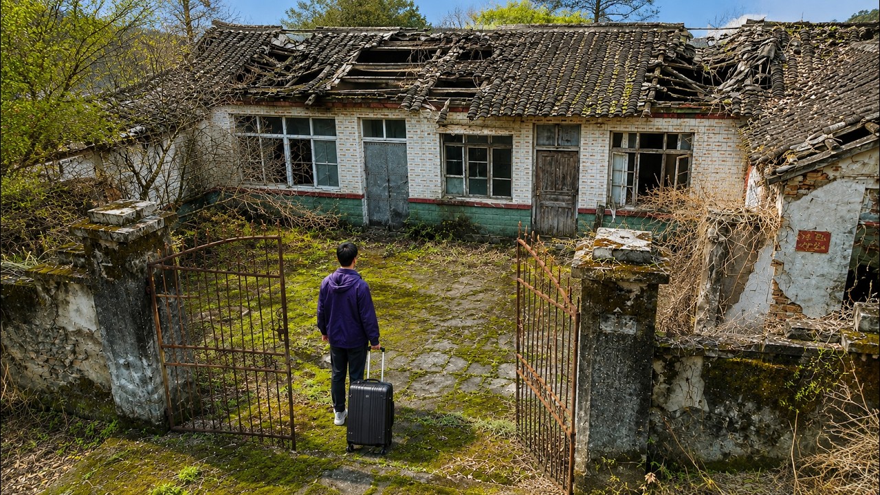 After being released from prison, a man in his 40s renovated the abandoned house of his late parents