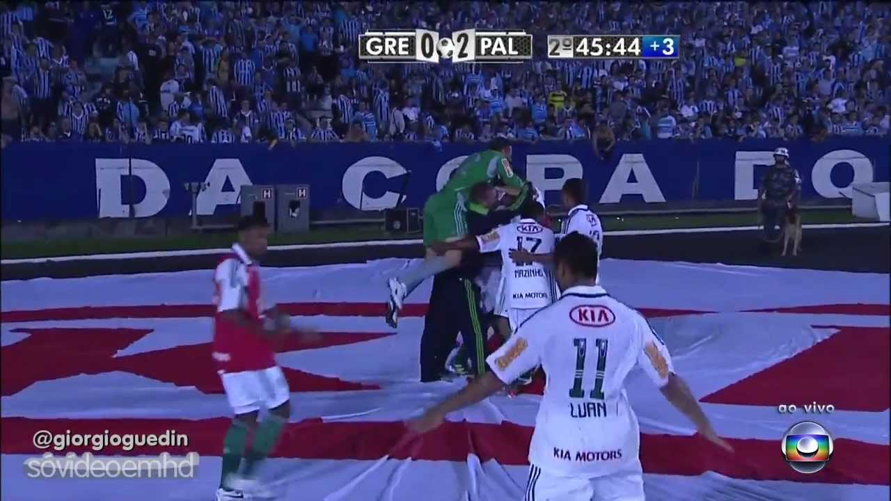 Gols - Grêmio 0 x 2 Palmeiras - Copa do Brasil 2012 - 13/06/2012 - RBSTV HD
