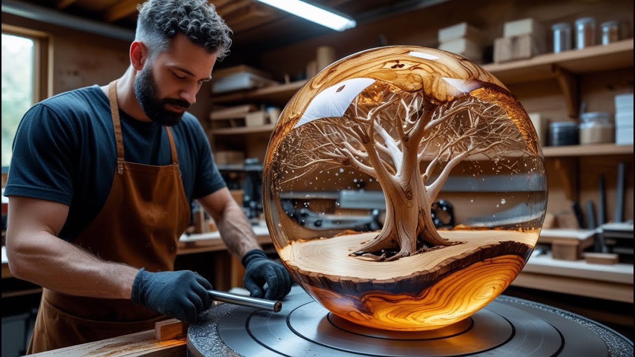 Turning Wood and Epoxy into a Stunning Work of Art || When Creativity Knows No Limits
