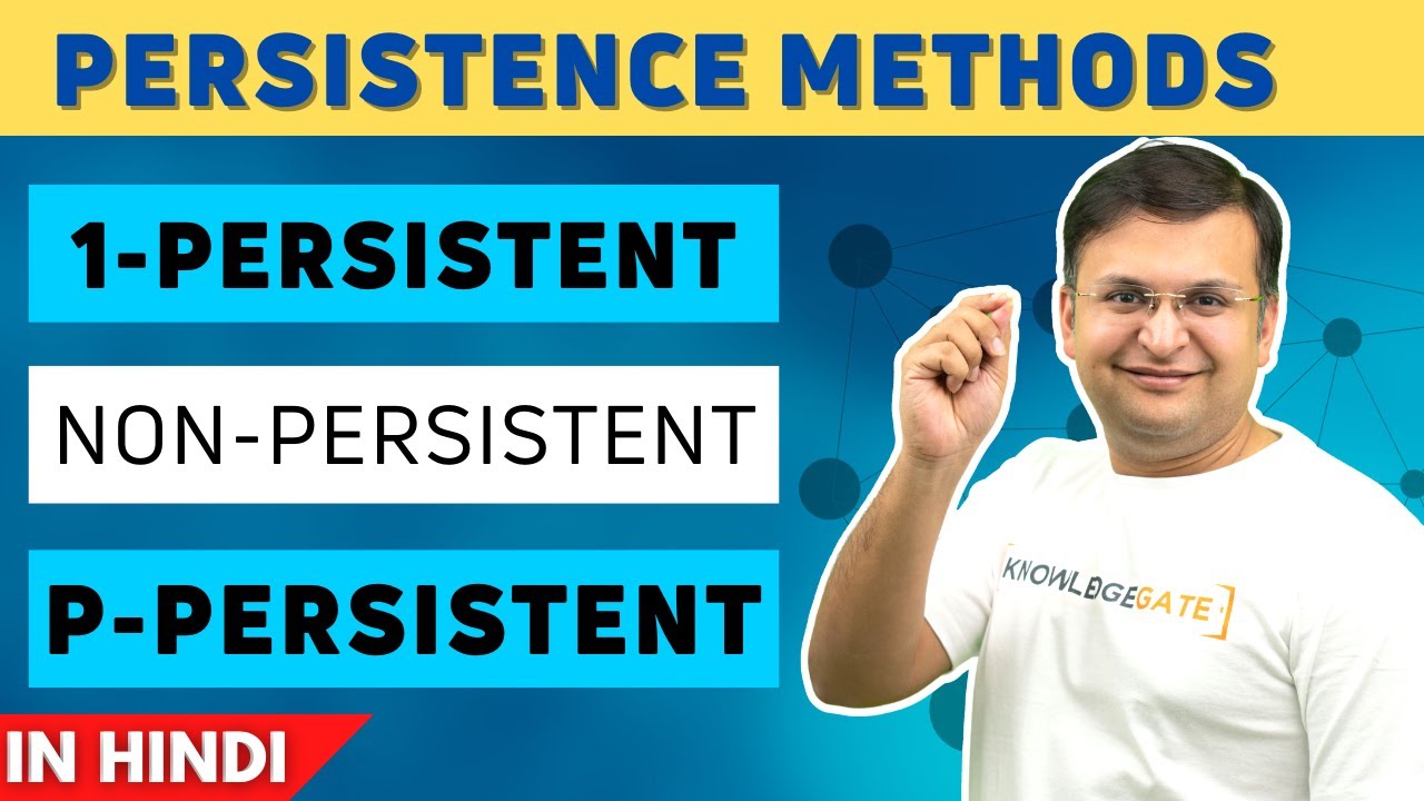 3.6 Persistence Methods in CSMA 1-Persistent Non-Persistent P-Persistent