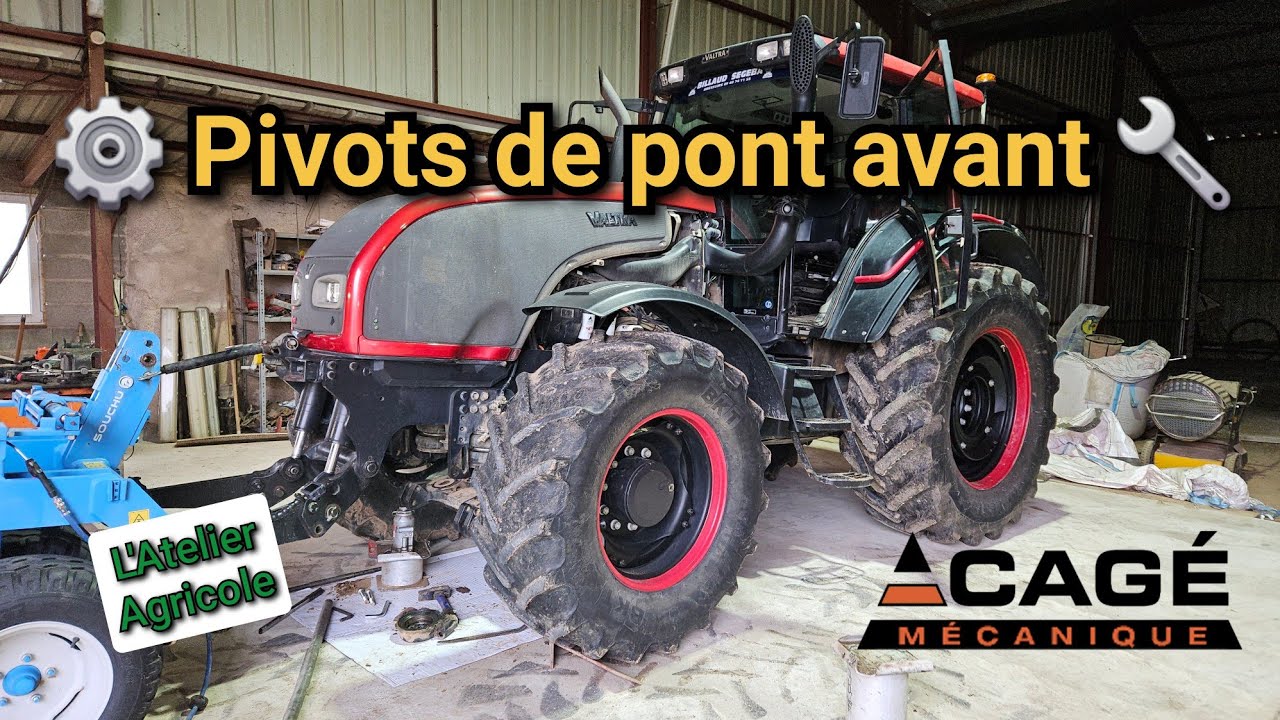 Réparation du pont avant sur mon Valtra T151e 🔧🚜