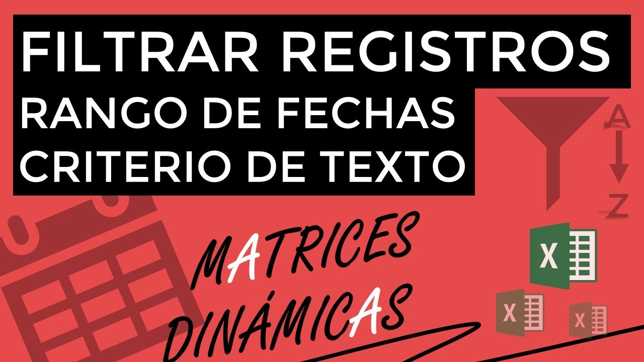 Filtrar registros para un rango de fechas y criterio de texto
