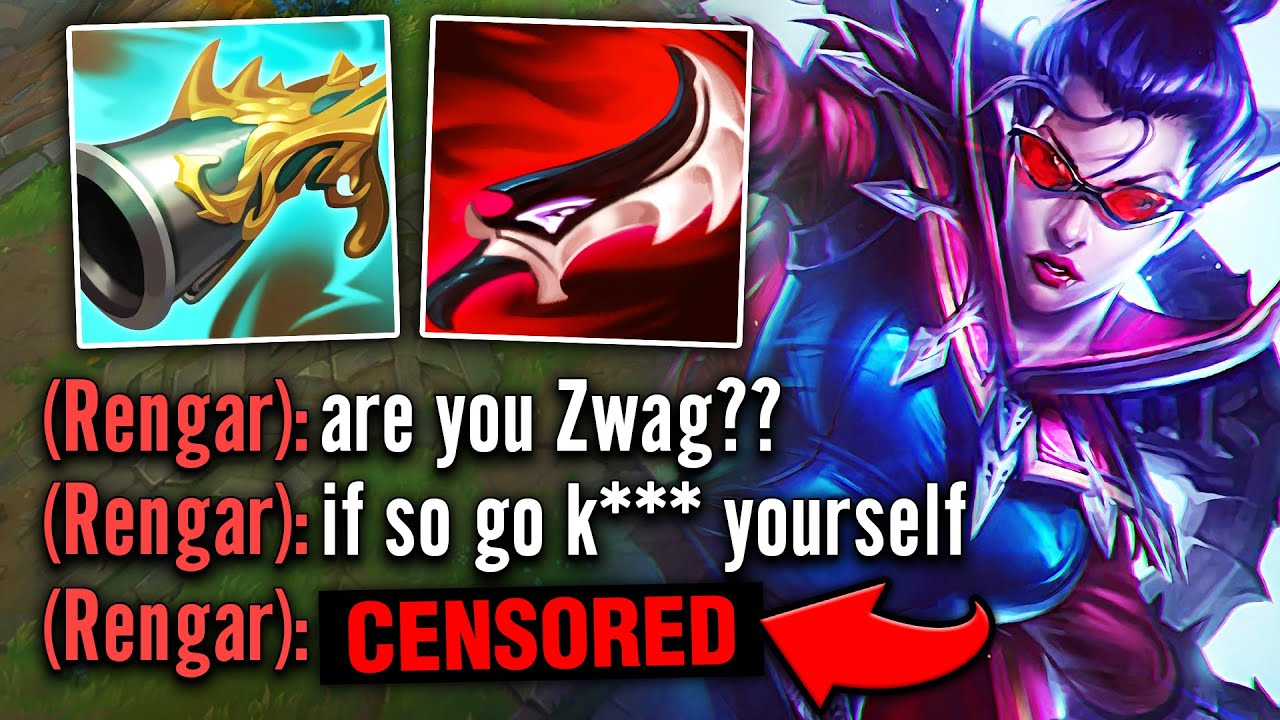 I MADE ENEMY RENGAR SO MAD, HE THREATENS ME AND GETS BANNED! (VAYNE PENTAKILL)