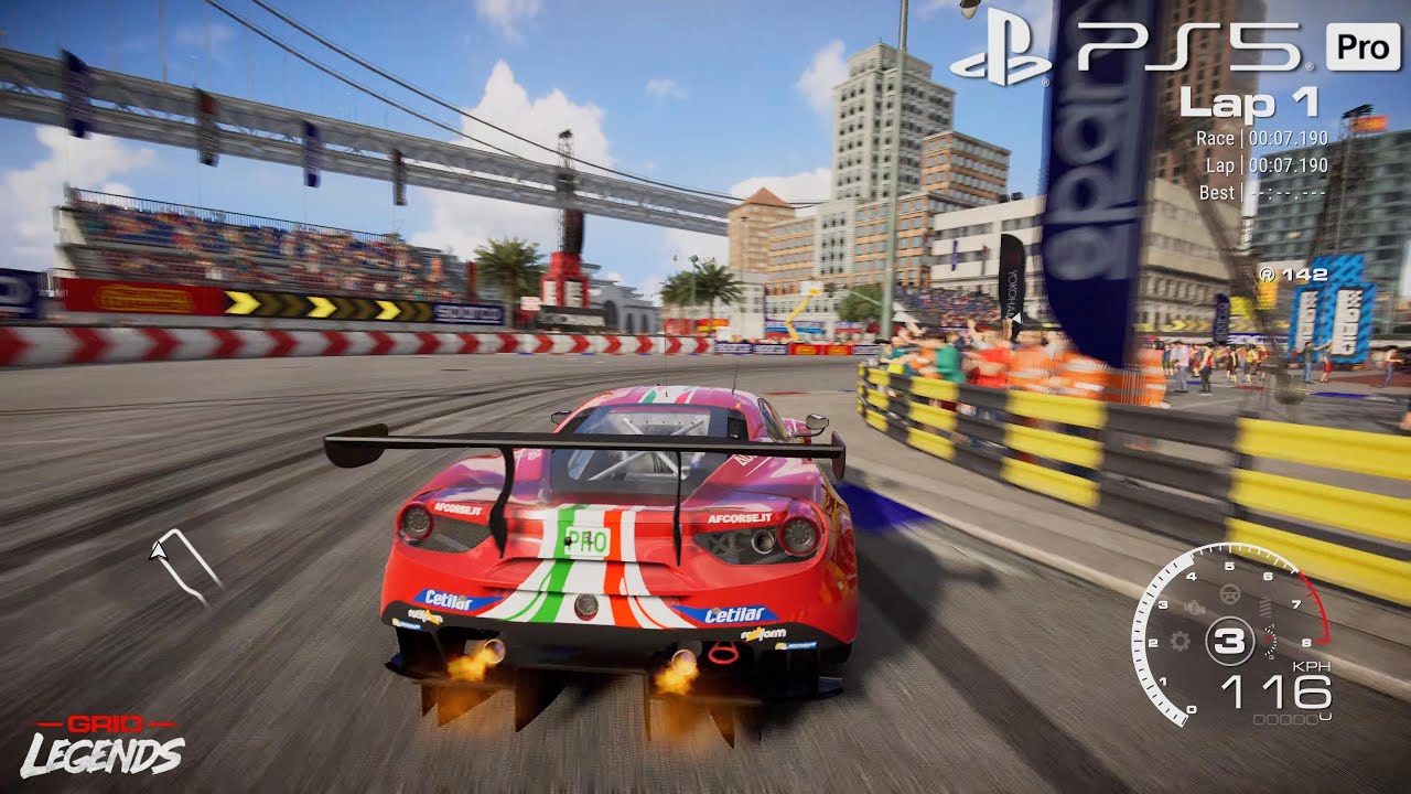 Grid Legends | Ferrari 488 GTE '16 - San Francisco Grand Prix Course [4K PS5PRO]