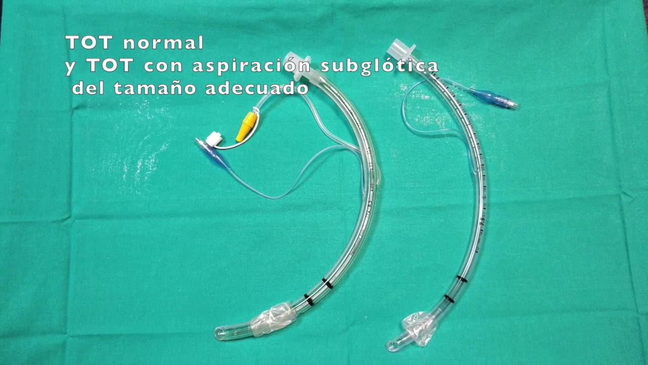 Preparación del tubo orotraqueal para la intubación