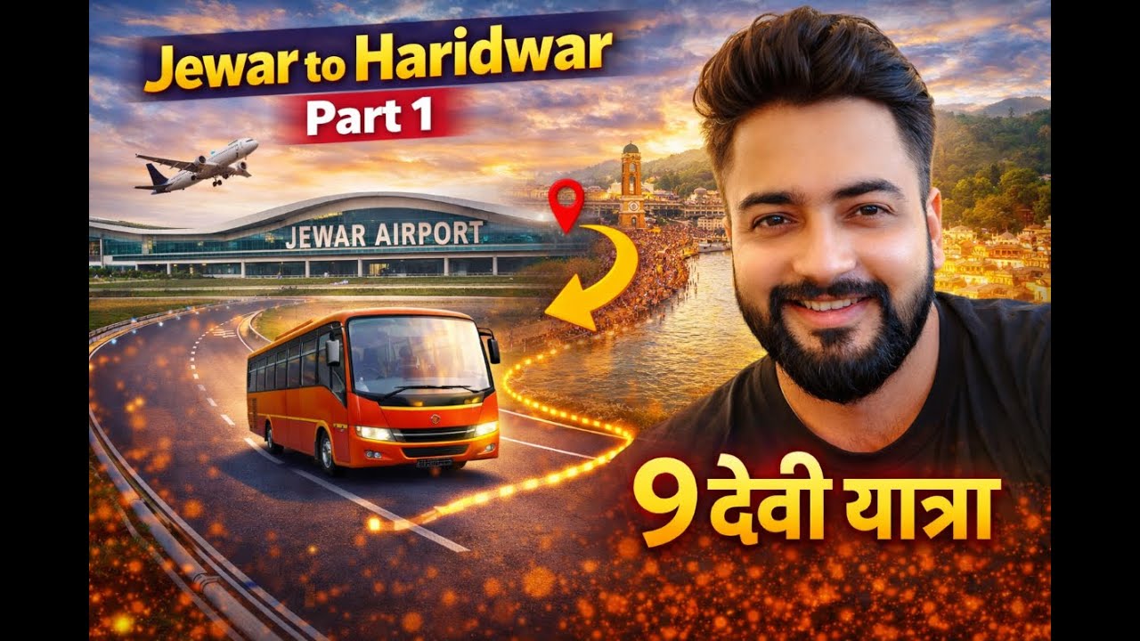 Jewar to Haridwar | 9 Devi Yatra Ki Shuruaat | Travel Vlog Part 1 Delhi to Haridwar by bus