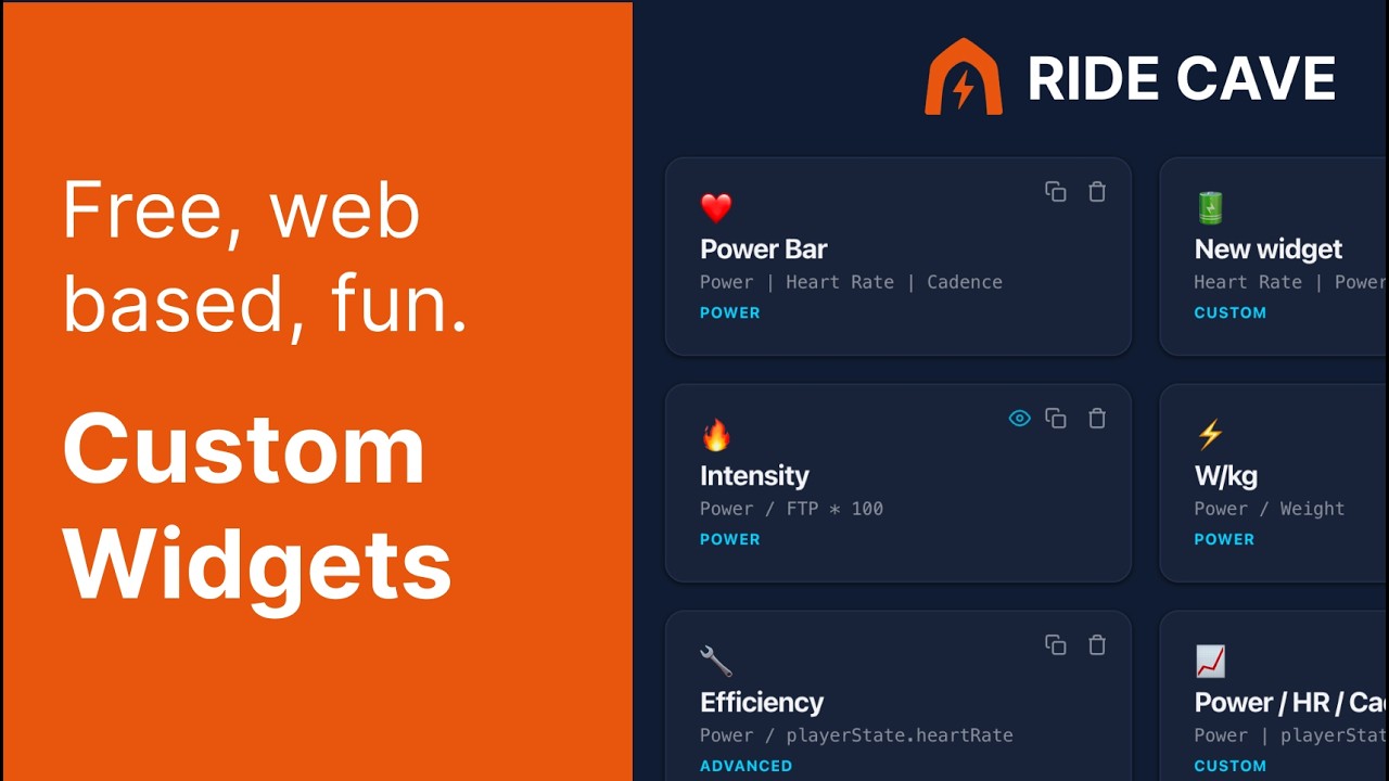 Custom Workout Data on Ride Cave