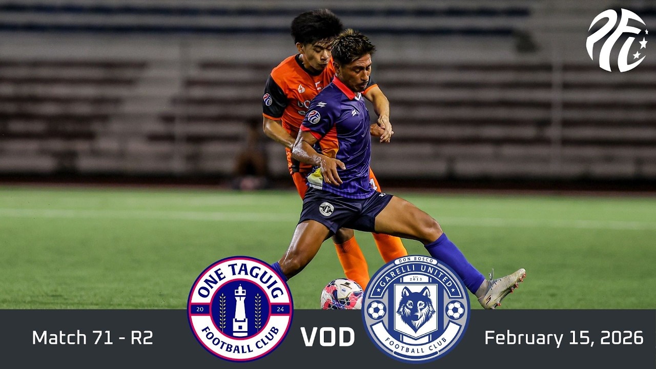M71 VOD -- ONE TAGUIG FC VS DON BOSCO GARELLI UNITED || PFL 2025-2026
