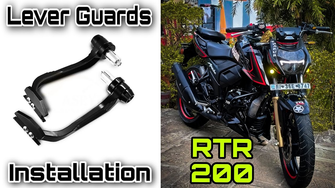 Install Hand Guard Protector in Apache RTR 200 4v🔥