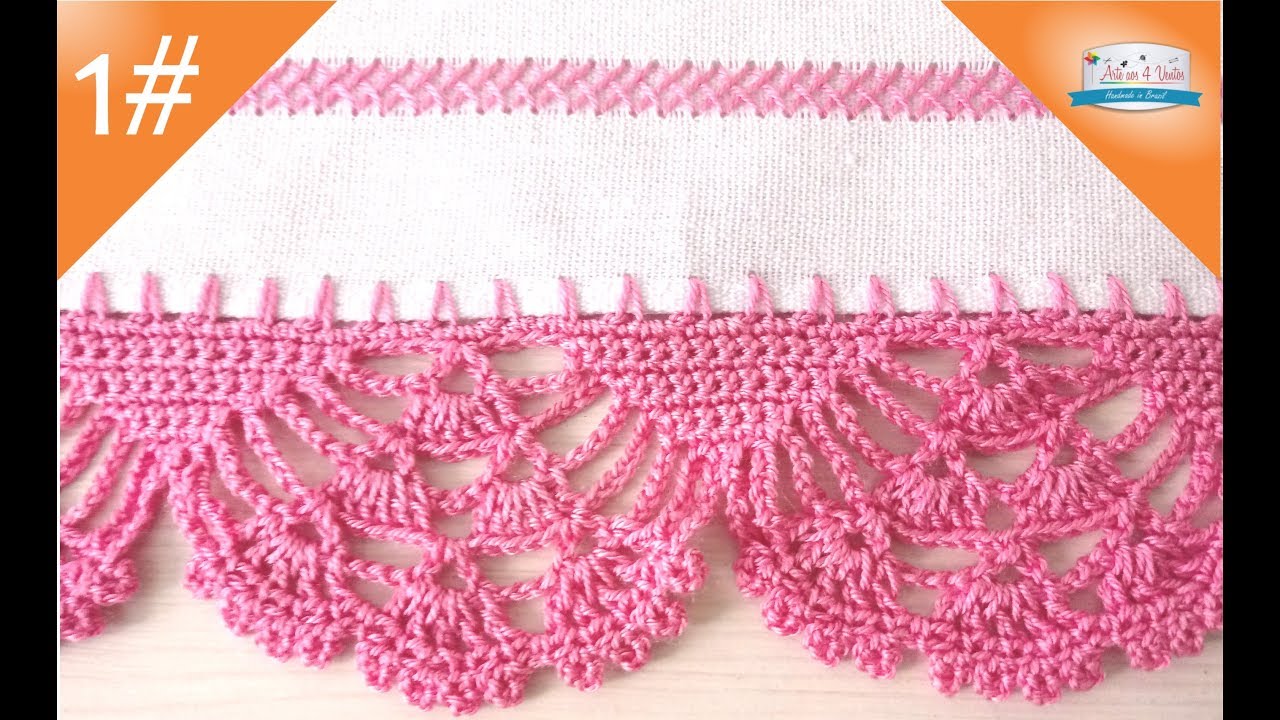 BICO EM CROCHE LEQUE COM PICÔ (2019)😍 - AULA DE CROCHE PASSO A PASSO MEDIANO - PARTE 1