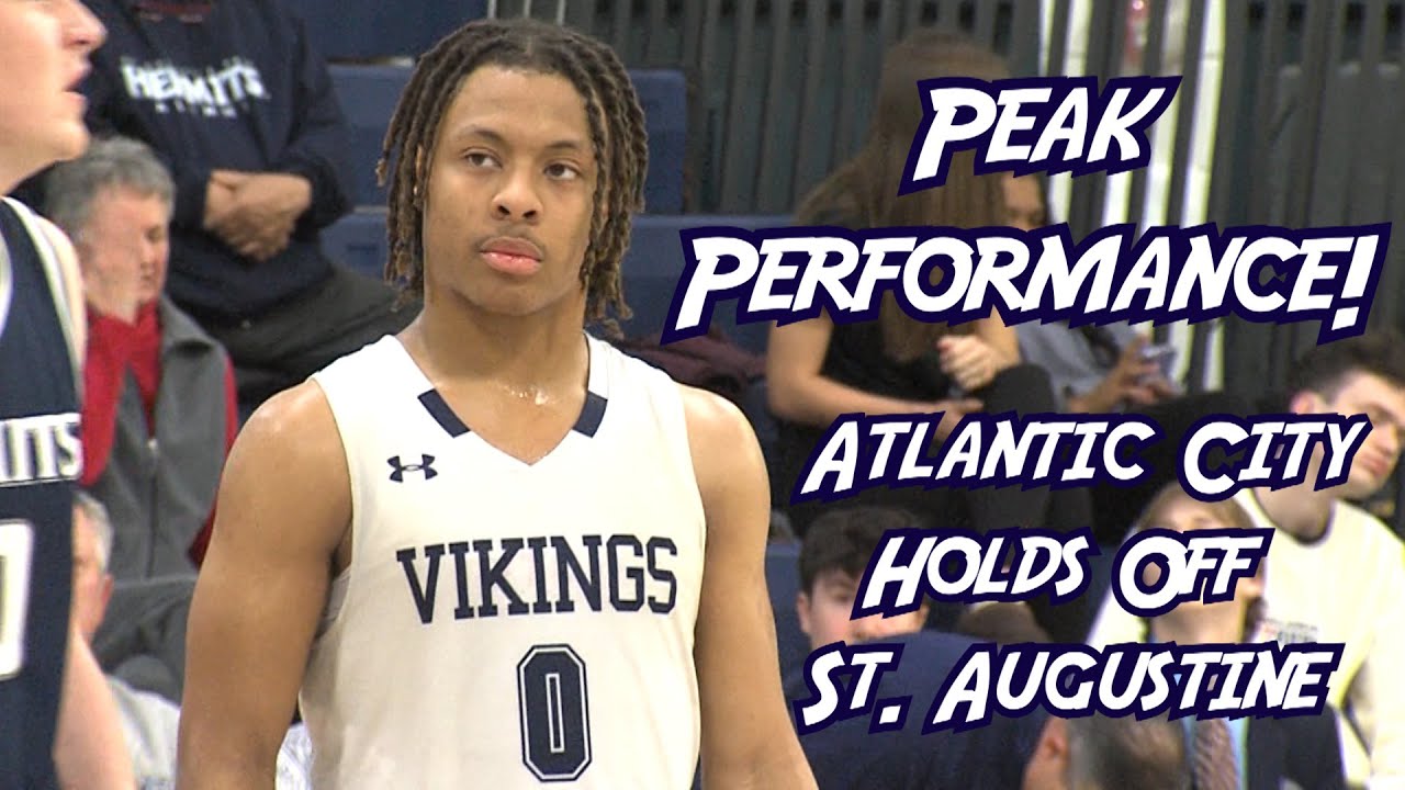 Atlantic City 60 St. Augustine 58 | Boys Basketball | Peaky Roseborough 20 points!