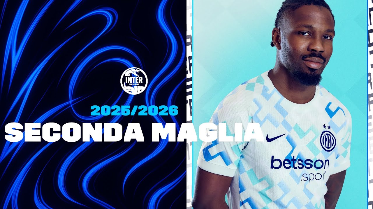 Nuova seconda maglia Inter 2025/2026 dall'Inter store di Milano #InterPerSempre