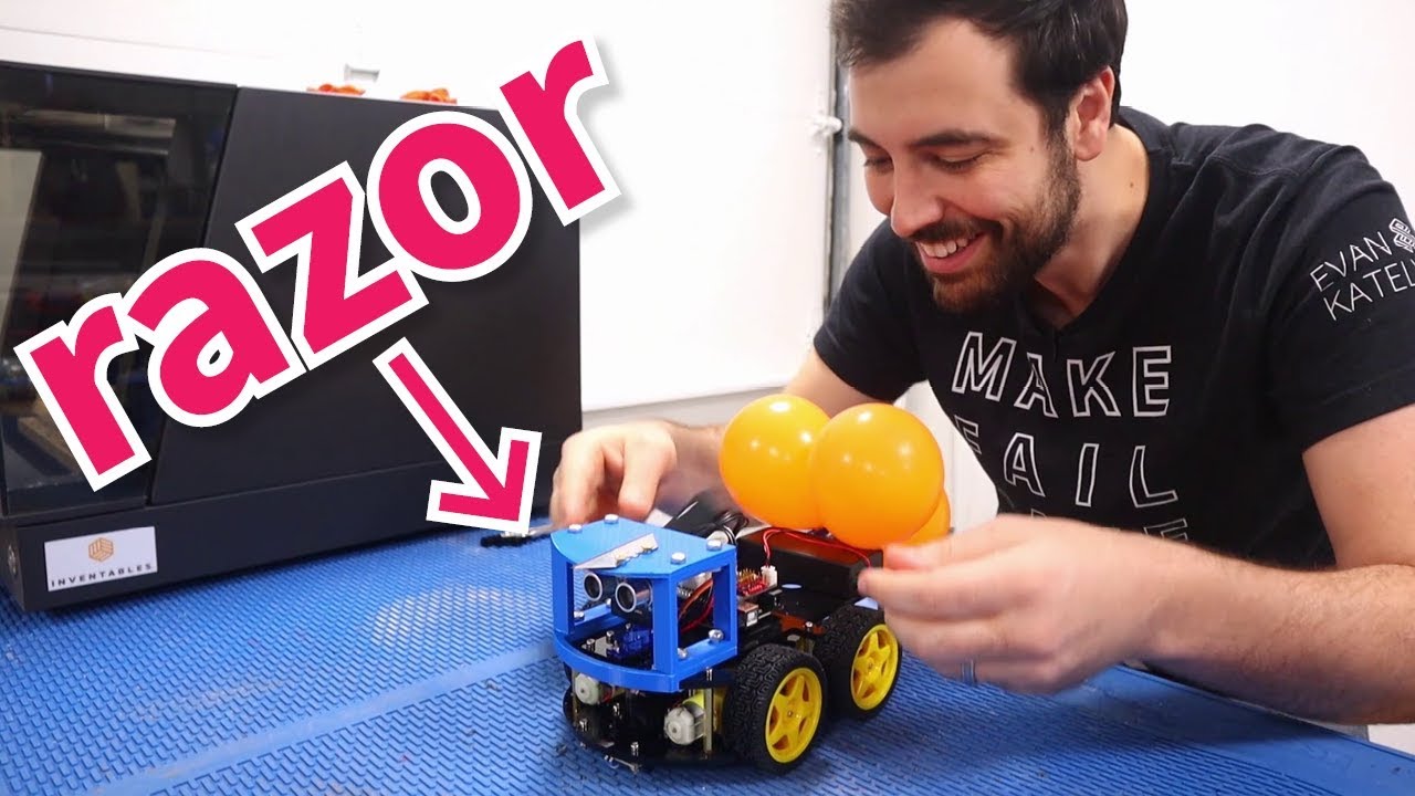 We built robots & made them fight (Mario Kart Battle IRL)
