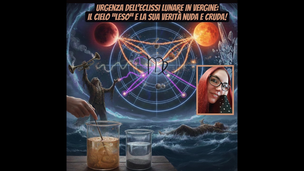 ⚠️⚠️⚠️Urgenza dell’Eclissi Lunare in Vergine: Il Cielo “Leso” e la sua Verità nuda e cruda! 💥♍