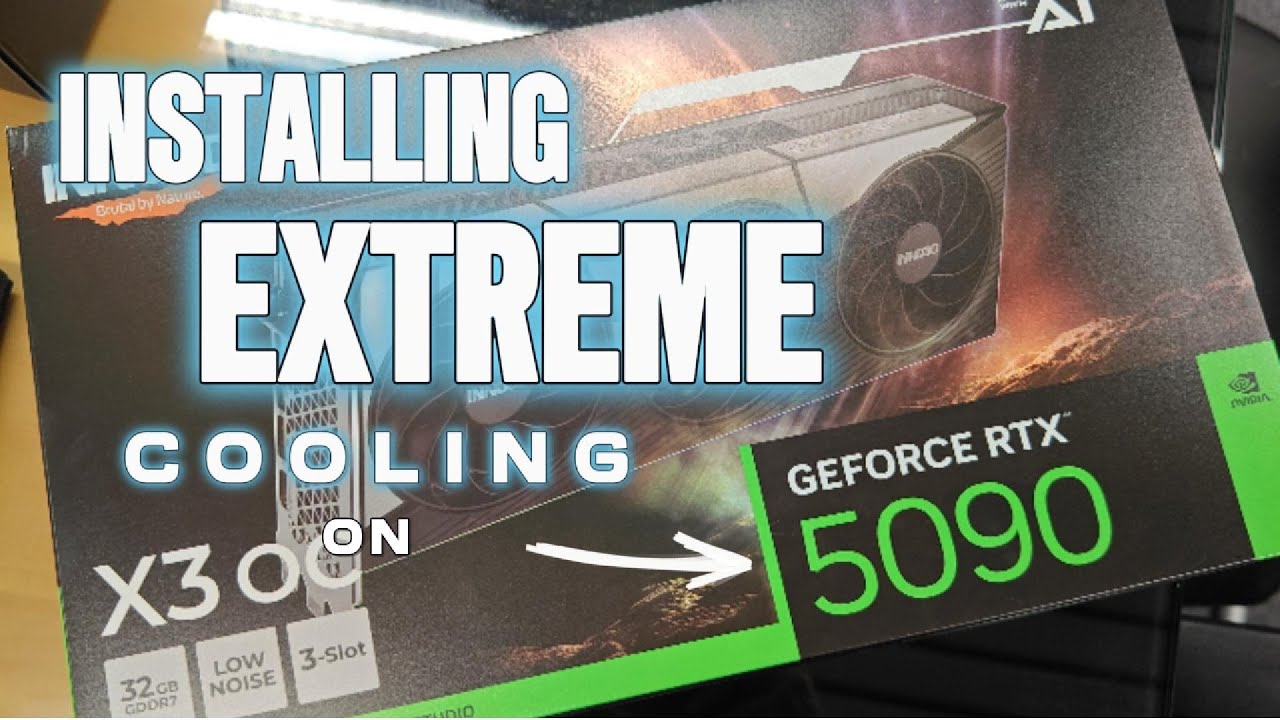 RTX 5090 INNO3D Waterblock Installation &ndash; Alphacool Core Block with Thermal Grizzly KryoSheet