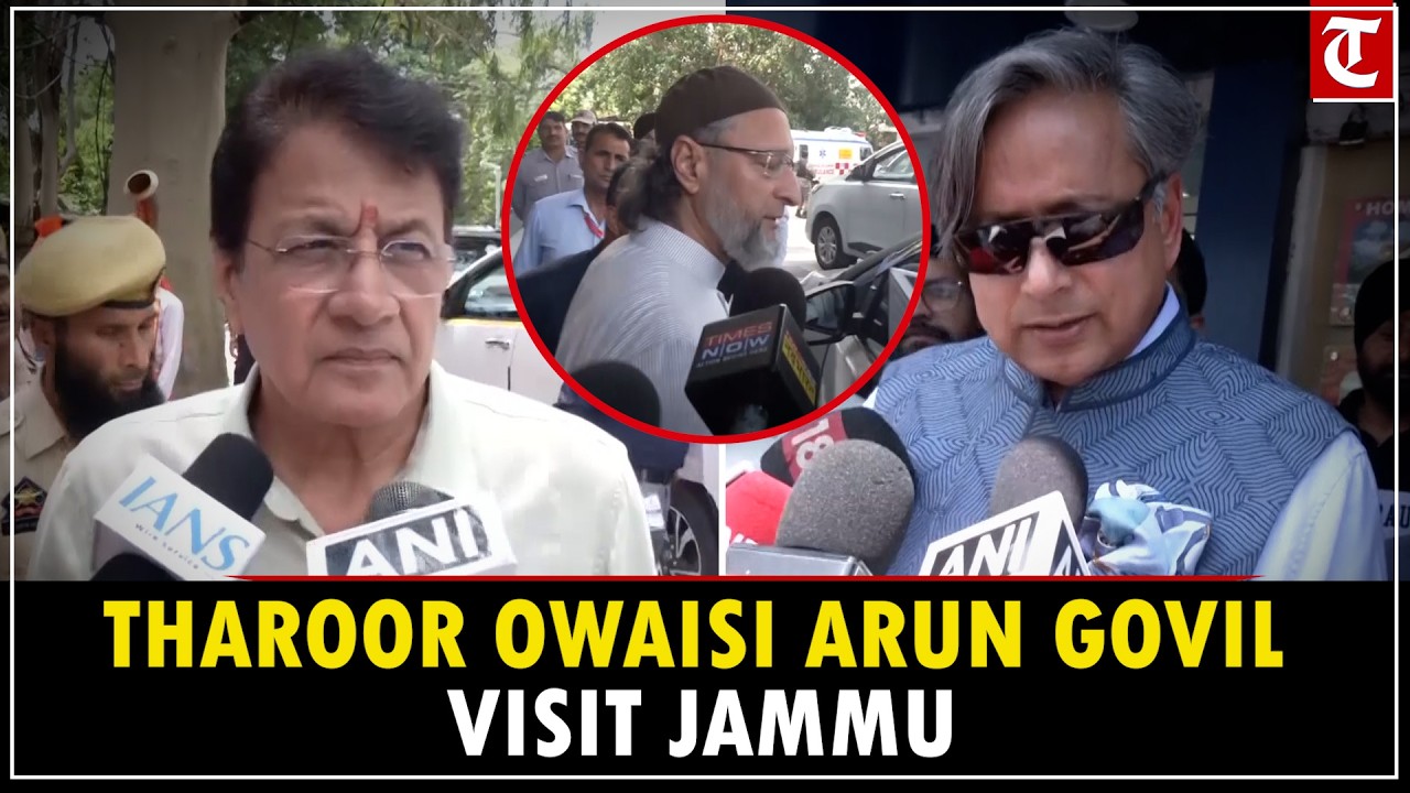 Shashi Tharoor-Led Parliamentary Panel Visits Jammu, Clarifies Focus on External Affairs