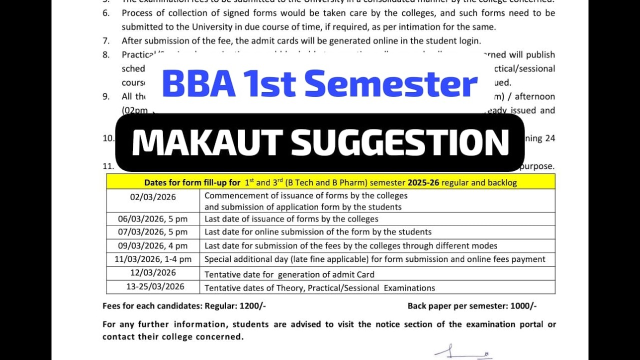 #makaut🛑LIVE One Shot Suggestion for MAKAUT BBA 1st Semester 🔥😱80% Common আসবেই✅ #makautsemester