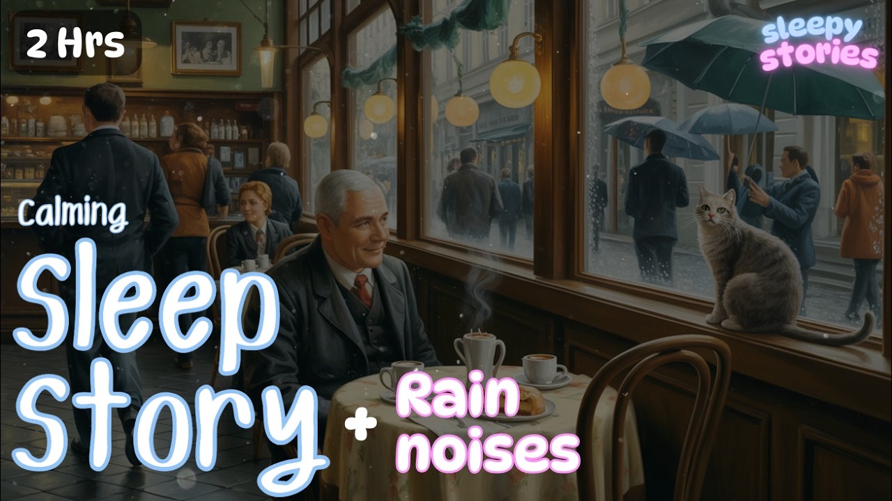 RAINY Story for the DEEPEST Sleep A Cosy Cafe in Vienna FALL ASLEEP NOW | Cozy Sleep story for adult