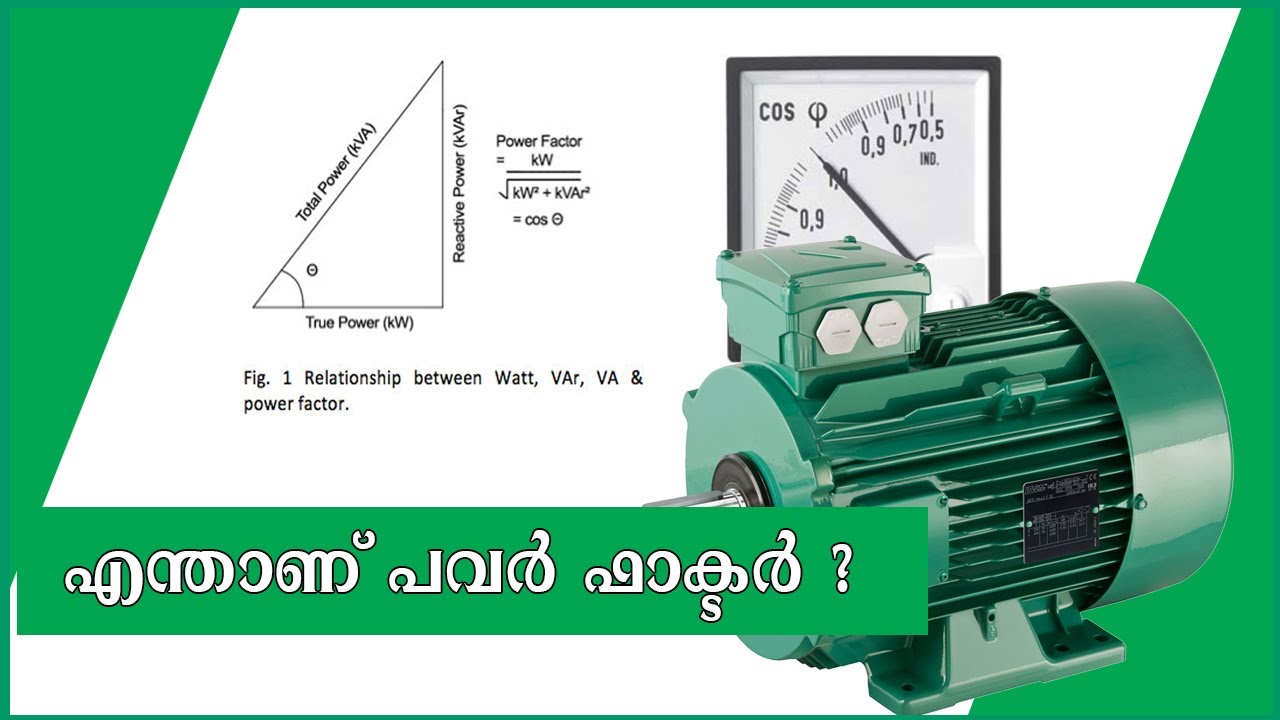 എന്താണ് പവർ ഫാക്ടർ | Power Factor Explained in Malayalam | What is Apparent,Active & Reactive Power