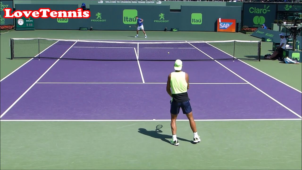 Rafa Nadal Intense Training - Court Level View - ATP Tennis