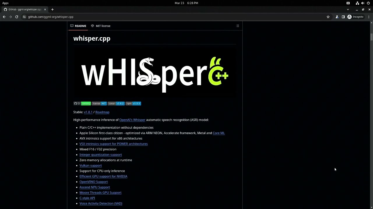 Предварительное тестирование SpacemiT K3 Whisper.cpp RISC-V
