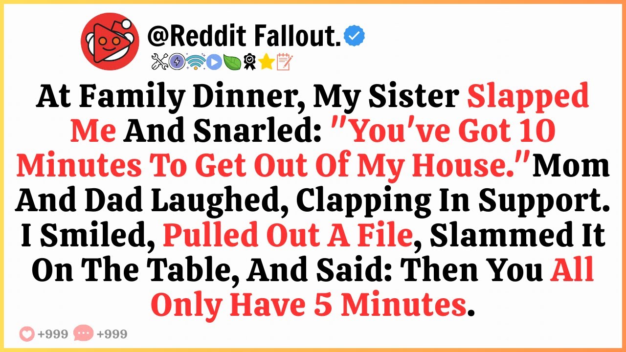 At Family Dinner, My Sister Slapped Me and Said 