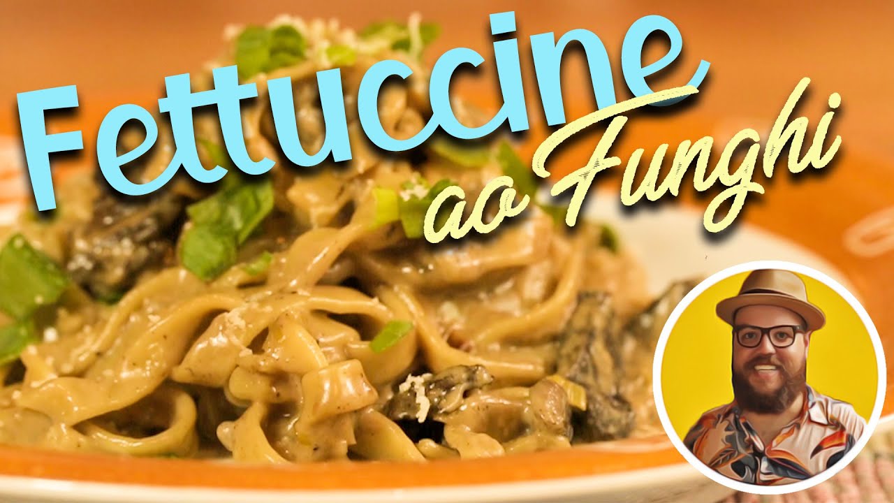MACARRÃO com delicioso molho de cogumelos I FETTUCCINE ao FUNGHI