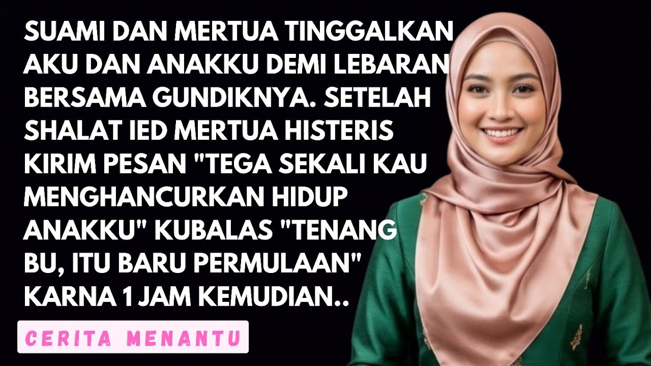 SUAMI TINGGALKAN KAMI DEMI LEBARAN BERSAMA GUNDIK, 1 JAM KEMUDIAN KUBUAT MEREKA HISTERIS