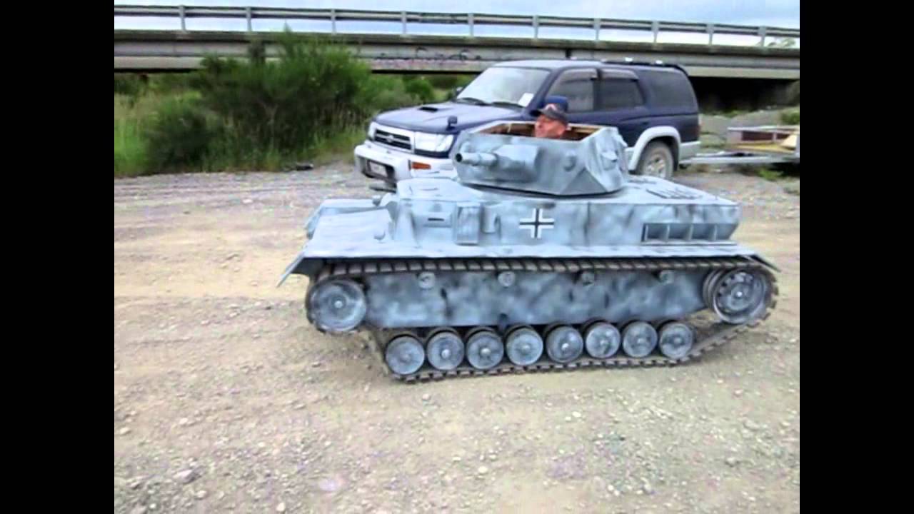 50% Scale Panzer IV Complete project field test drive