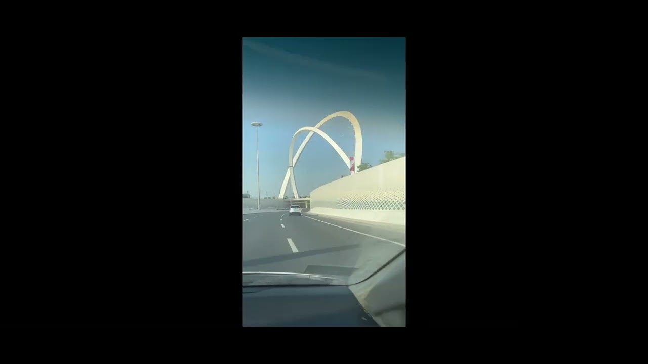 Qatar biggest Monument AL Wahda Arche #exploreqatar #qatar #qatar2022 #qatartourism #doha #qatarlife