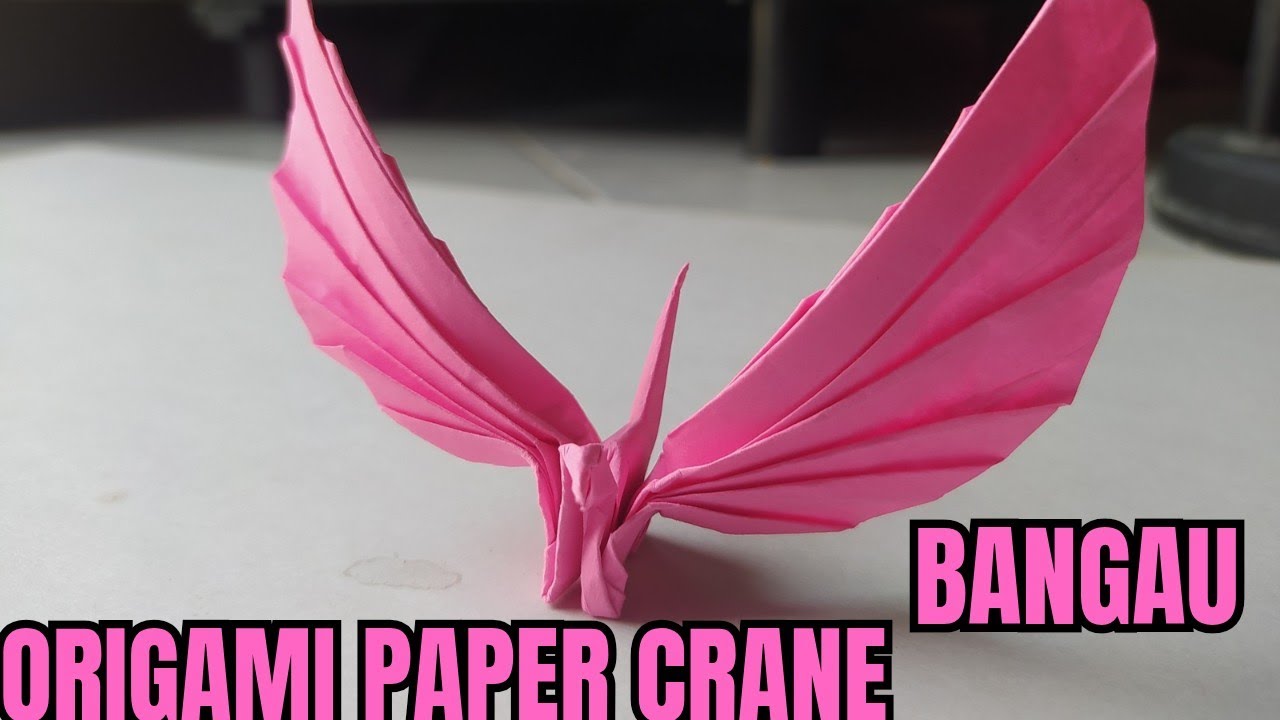 ORIGAMI Paper CRANE. BANGAU