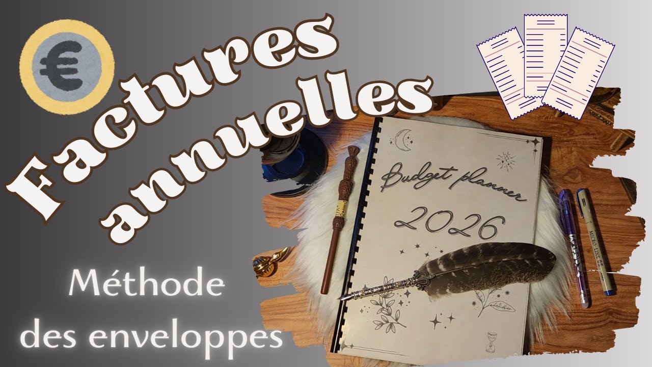 Je budgétise mes factures annuelles | ENVELOPPES BUDGET