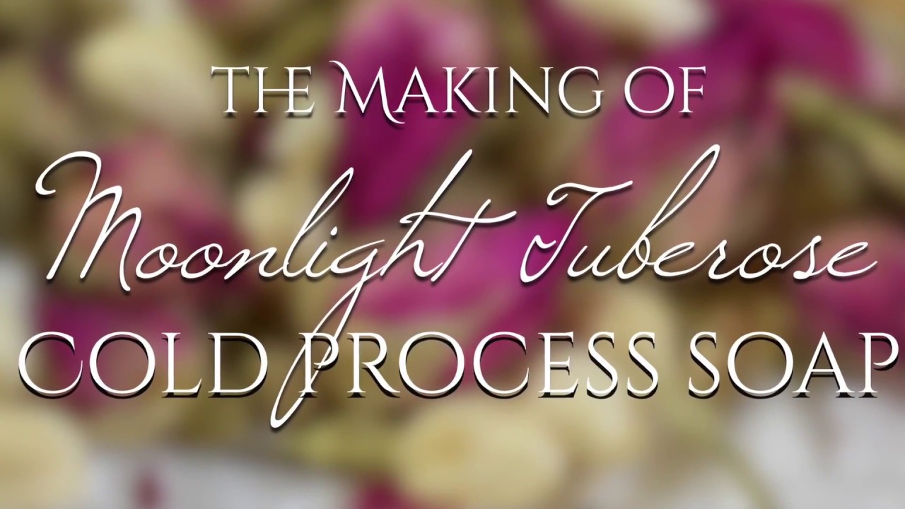 Making Moonlight Tuberose Soap. Soap accelerated