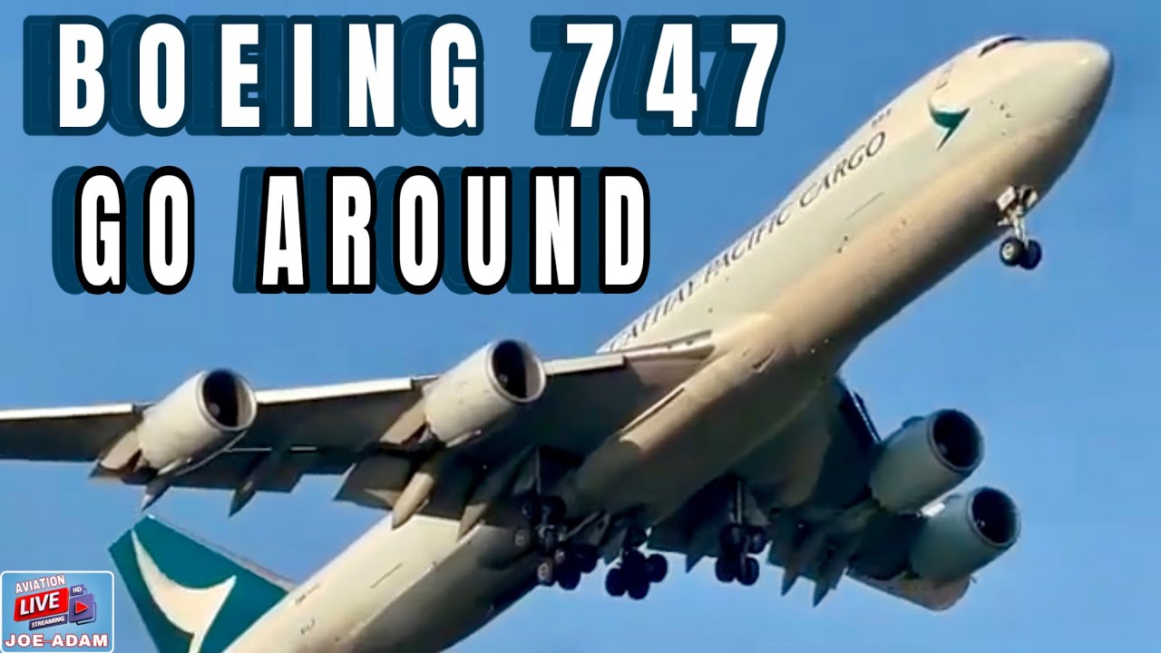 Crosswind Arrivals ! Live Amsterdam Schiphol Airport | B747 GO AROUND