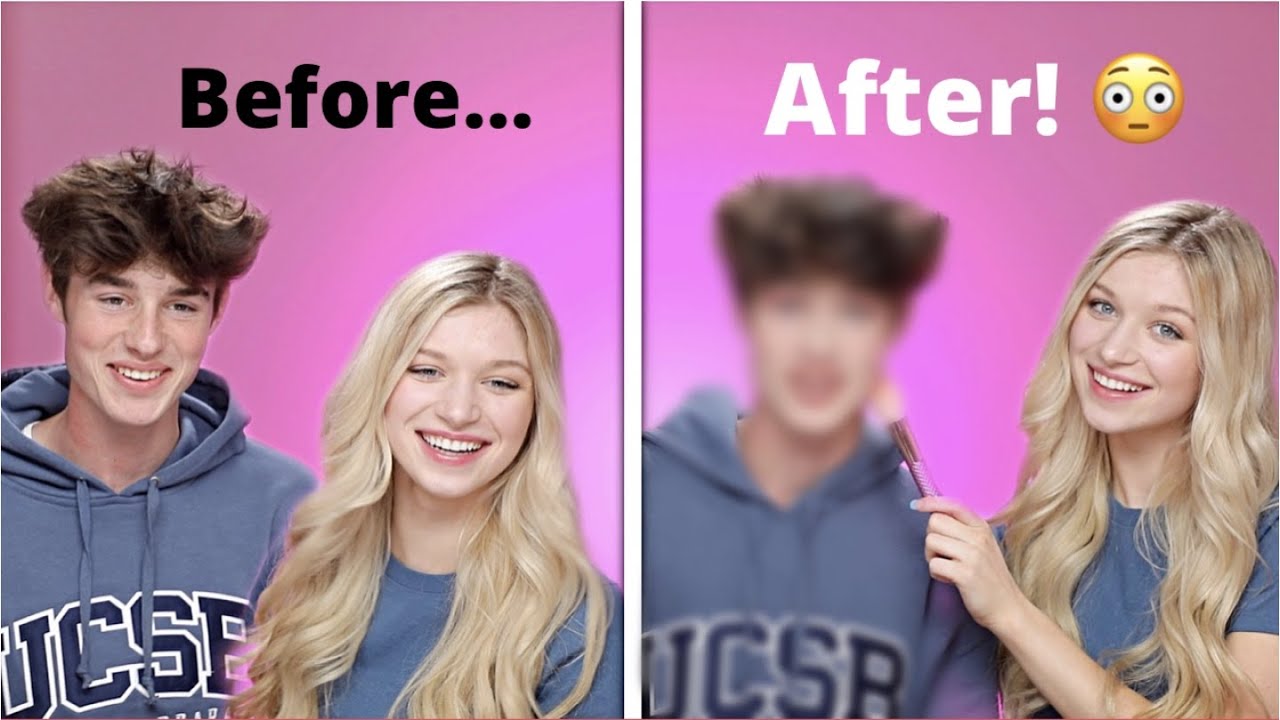 ASKING A GUY QUESTIONS GIRLS ARE TOO AFRAID TO ASK + DOING HIS MAKEUP Charli Elise ft Blake Manning