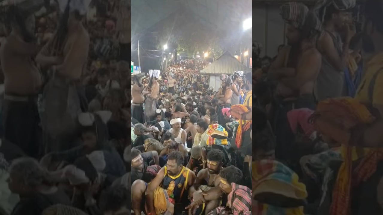 People waiting huge lines Shabarimal | 